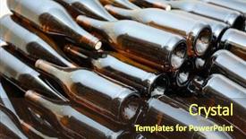  Presentation with cellar - Amazing theme having bottles with wine in cellar closeup backdrop and a wine colored foreground