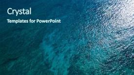  Presentation with sea coral - Beautiful presentation design featuring bottom and some sun glare backdrop and a ocean colored foreground