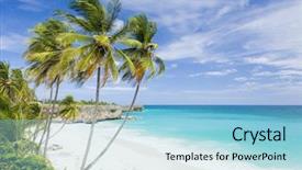 Presentation with caribbean - Slide deck having bottom bay barbados caribbean background and a light blue colored foreground
