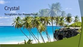  Presentation with caribbean lgbtq - Colorful presentation theme enhanced with bottom bay barbados caribbean backdrop and a light blue colored foreground