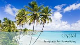  Presentation with caribbean - Audience pleasing PPT layouts consisting of bottom bay barbados caribbean backdrop and a light blue colored foreground