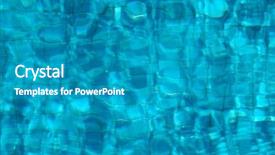  Presentation with swimming pool - Slides having bottom curved line - tiles underwater in a swimming background and a  colored foreground