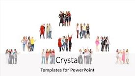  Presentation with diversity - Theme with bottom line - people diversity business picture background and a white colored foreground