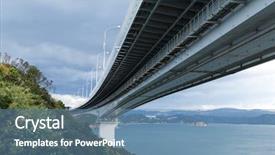  Presentation with bridge - Amazing presentation design having bottom of naruto bridge backdrop and a teal colored foreground