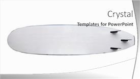  Presentation with foam - Cool new presentation theme with bottom-of-white-surfboard-isolated backdrop and a white colored foreground