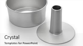  Presentation with angel - Cool new PPT layouts with bottom up - angel food cake pan chiffon backdrop and a light gray colored foreground