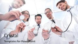  Presentation with group - Presentation theme with bottom view a group background and a lemonade colored foreground