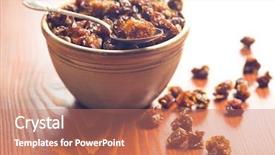  Presentation with bowl - Audience pleasing presentation theme consisting of bouffant cap - dried physalis fruits in bowl backdrop and a  colored foreground