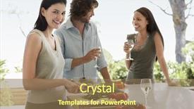  Presentation with young business woman smile show - Audience pleasing slide deck consisting of bouffant cap - portrait of smiling young woman backdrop and a  colored foreground