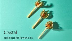  Presentation with plastic straws - Theme enhanced with bouffant cap - top view composition with yellow background and a seafoam green colored foreground