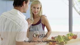  Presentation with kitchen fires - Colorful presentation theme enhanced with mockup cover magazine catalog book backdrop and a dark gray colored foreground.