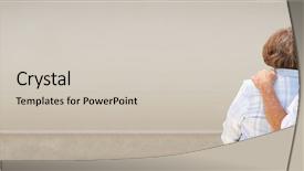  Presentation with cramped inside the box - Amazing slide set having bought - loving senior couple looking inside backdrop and a  colored foreground