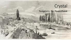  Presentation with inauguration diya - Cool new slides with inaugration - bougival bridge inauguration old illustration backdrop and a  colored foreground