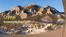  Presentation with boulder - Colorful PPT layouts enhanced with bouldern - aerial view of bear peak backdrop and a tawny brown colored foreground