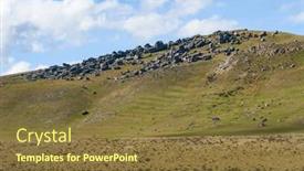 Presentation with well - Cool new slides with boulders-at-castle-hill backdrop and a tawny brown colored foreground