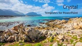  Presentation with cape town south africa - Colorful PPT layouts enhanced with boulders penguin colony national park backdrop and a  colored foreground