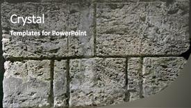  Presentation with concrete - Beautiful presentation theme featuring boundary layers - old concrete wall texture backdrop and a  colored foreground