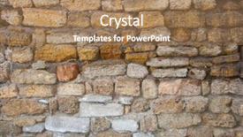  Presentation with stone - Cool new PPT theme with boundary layers - real stone wall texture backdrop and a  colored foreground