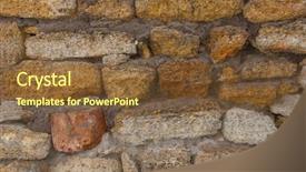  Presentation with marble tile texture stone wall - Slides enhanced with boundary layers - real stone wall texture background and a  colored foreground