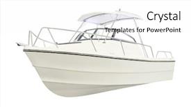  Presentation with boat - Slide deck having boundless - image of a boat background and a white colored foreground