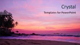  Presentation with sri lanka - Cool new PPT theme with ocean sri lanka beach backdrop and a light blue colored foreground