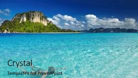  Presentation with thailand - PPT theme consisting of tropical beach andaman sea thailand background and a seafoam green colored foreground
