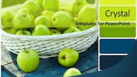  Presentation with green color maths - Amazing PPT theme having bouquet of wildflowers and palette backdrop and a yellow colored foreground