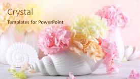  Presentation with hydrangea - Amazing theme having bouquets-of-beautiful-hydrangea backdrop and a lemonade colored foreground