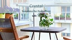  Presentation with zone - Presentation having bouquets-of-meadow-flowers background and a sky blue colored foreground