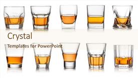  Presentation with bourbon - Presentation consisting of bourbon - iglass of whisky isolated white background and a lemonade colored foreground