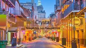  Presentation with bourbon - Amazing presentation design having bourbon st new orleans louisiana backdrop and a gold colored foreground