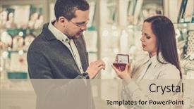  Presentation with helping man mouintain - Presentation theme with boutique consultant - man with assistant help choosing background and a  colored foreground