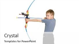  Presentation with nutritional requirements children - Cool new theme with bow arrow - blonde boy shoot backdrop and a white colored foreground