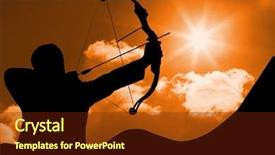  Presentation with composite - Slides having bow arrow - digital composite of archer background and a tawny brown colored foreground