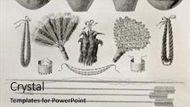  Presentation with weapons - PPT layouts with bow arrow - old illustration of natives antis background and a light gray colored foreground