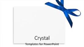  Presentation with satin - Audience pleasing presentation theme consisting of bow of blue satin ribbon backdrop and a white colored foreground