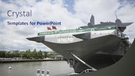  Presentation with fleet - Amazing theme having bow-of-the-intrepid-sea backdrop and a lemonade colored foreground