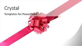  Presentation with gods gift - Colorful theme enhanced with bow on ribbon for gift backdrop and a white colored foreground