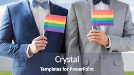  Presentation with sky rainbow - Cool new presentation design with bow-ties with wedding backdrop and a ocean colored foreground