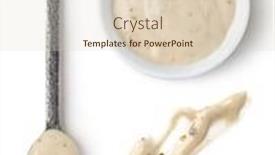  Presentation with sauce - Slide deck featuring bowl-and-spoon-with-mushrooms background and a lemonade colored foreground