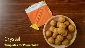  Presentation with makar - Slides having bowl-filled-with-sesame-balls background and a  colored foreground