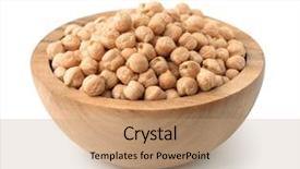  Presentation with full page business - Amazing slides having bowl full of raw chickpea backdrop and a coral colored foreground