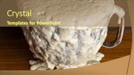  Presentation with pancake - Beautiful slides featuring bowl-full-of-rising-pancake backdrop and a coral colored foreground