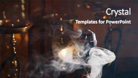  Presentation with hookah - Beautiful theme featuring bowl of a hookah backdrop and a wine colored foreground