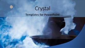  Presentation with hookah smoke - Cool new PPT layouts with bowl of a hookah backdrop and a teal colored foreground