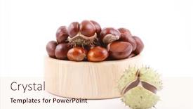  Presentation with bowl - Cool new slide set with bowl-of-chestnuts-isolated backdrop and a lemonade colored foreground