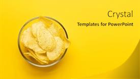  Presentation with bowl - Presentation theme featuring bowl-of-chips background and a light gray colored foreground