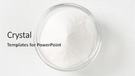  Presentation with soda - Presentation theme consisting of bowl of cooking soda background and a white colored foreground