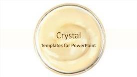  Presentation with sauce - Cool new theme with bowl of delicious creamy sauce backdrop and a cream colored foreground