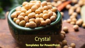  Presentation with dried food - Cool new theme with bowl-of-dried-soy-beans backdrop and a tawny brown colored foreground